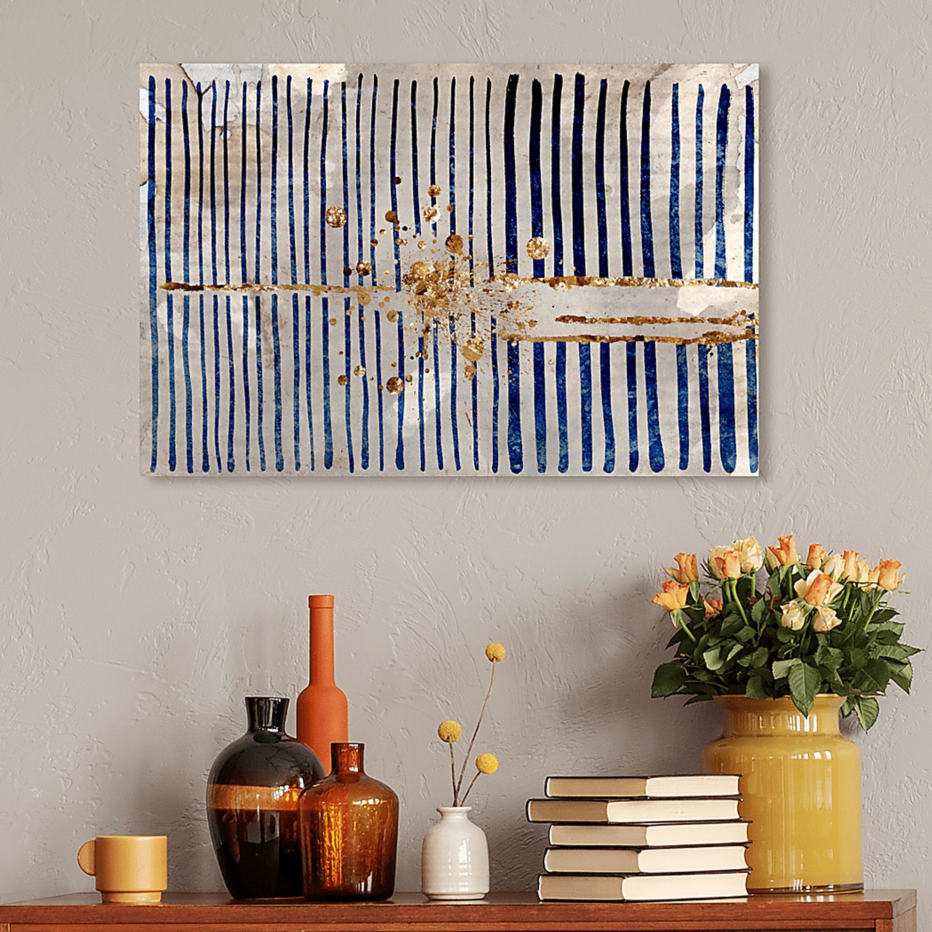 Creative Breakthrough Blue Artwork - Image 3