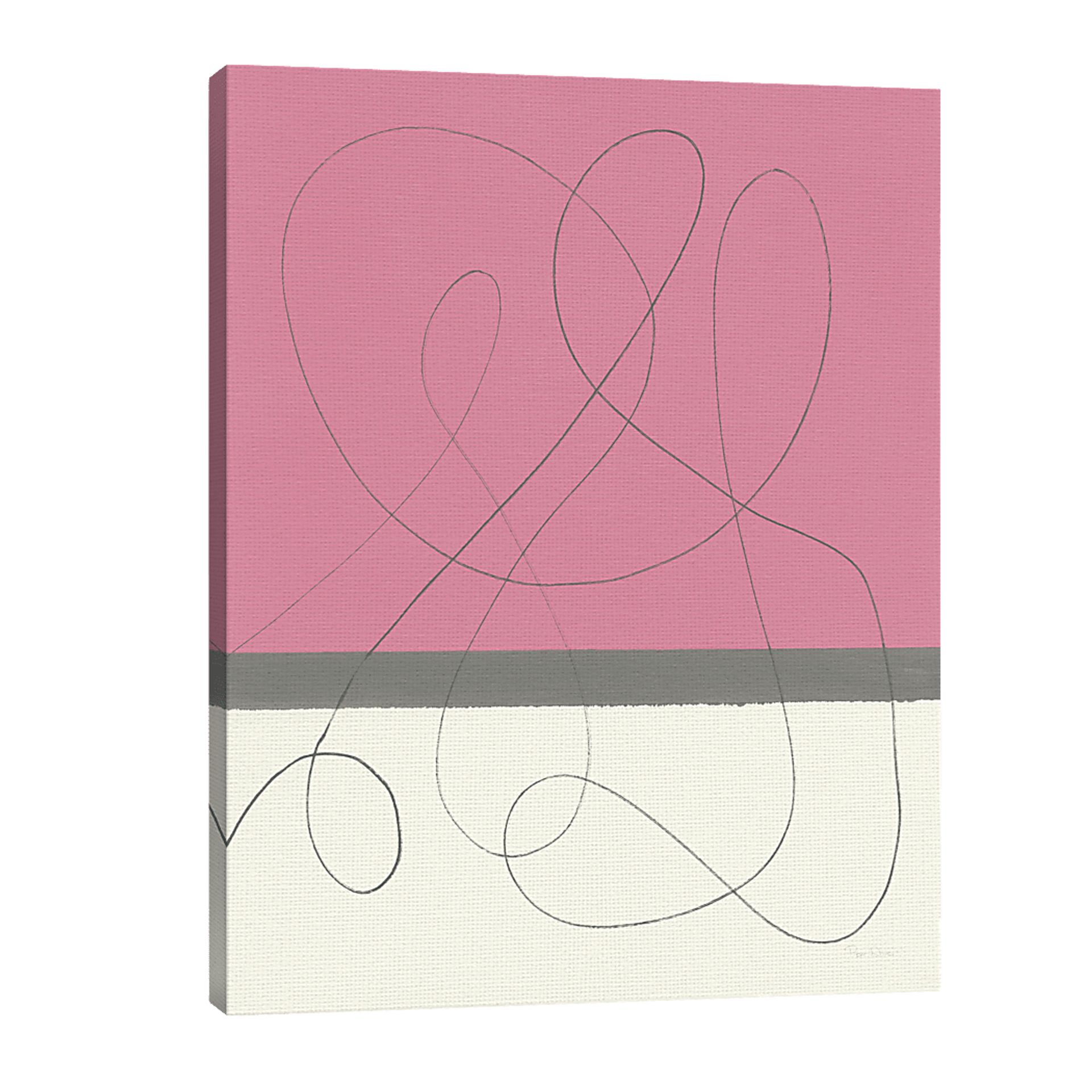 Creative Curves Pink Artwork - Image 2