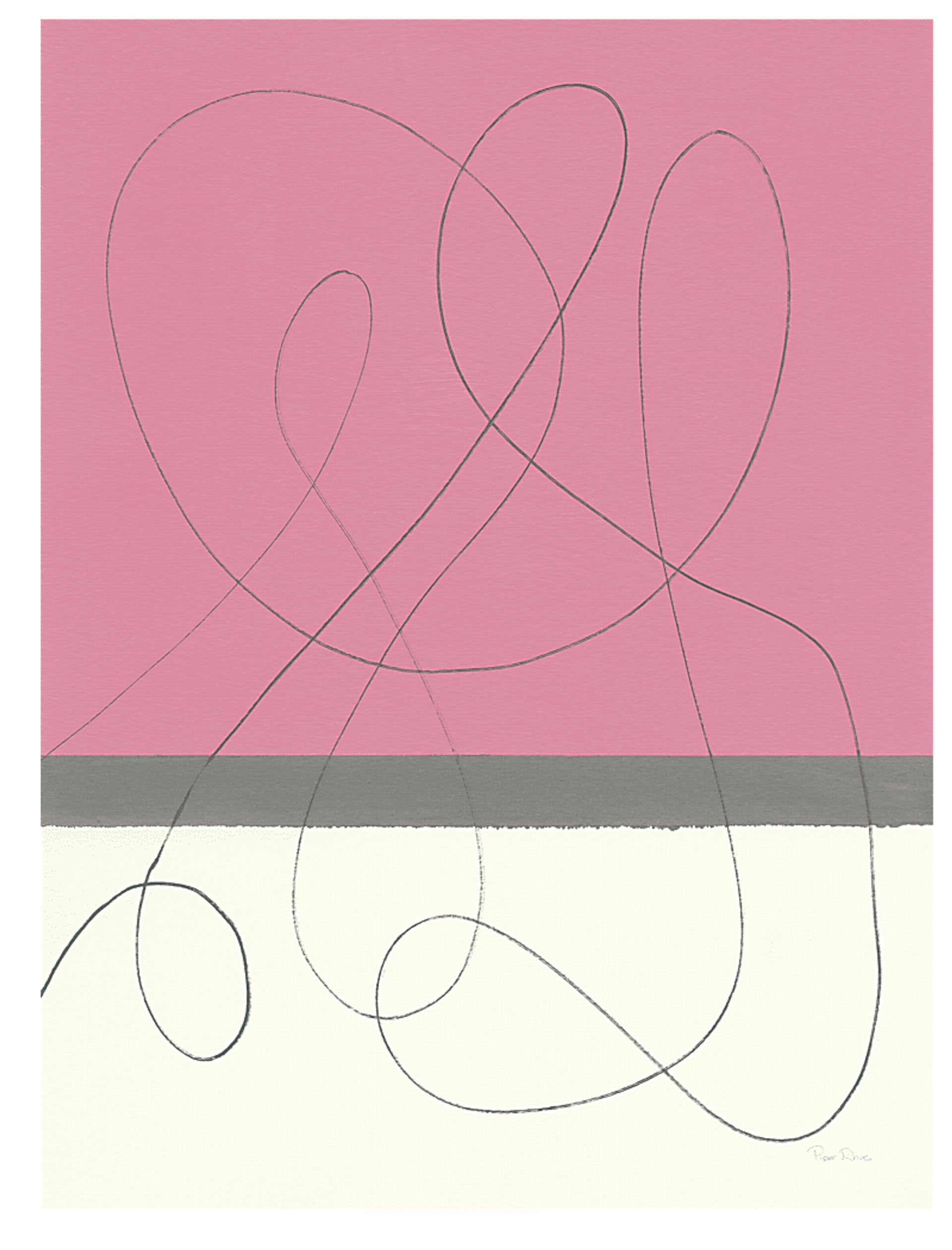 Creative Curves Pink Artwork - Image 1