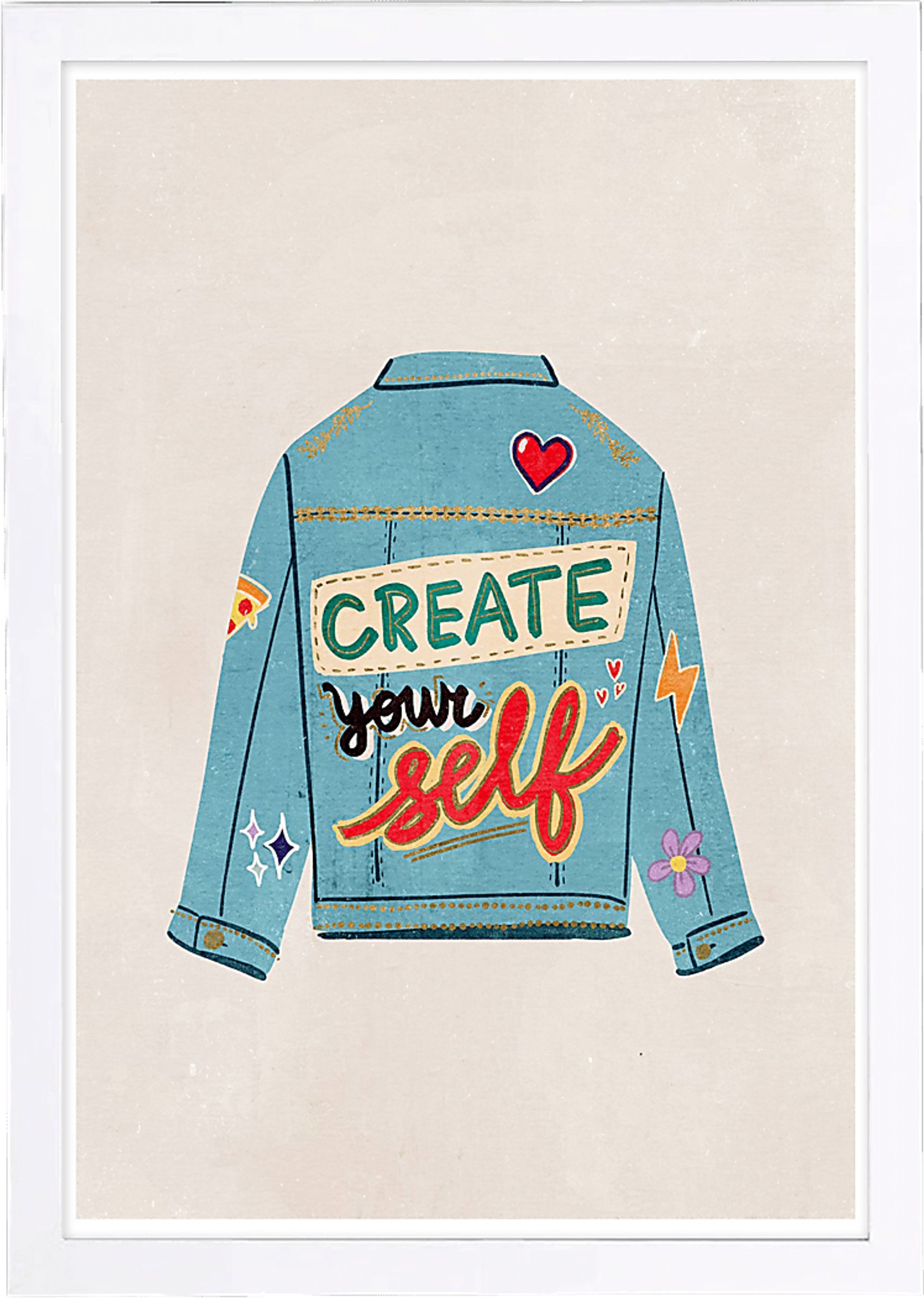 Creative Jacket Blue Artwork - Image 1