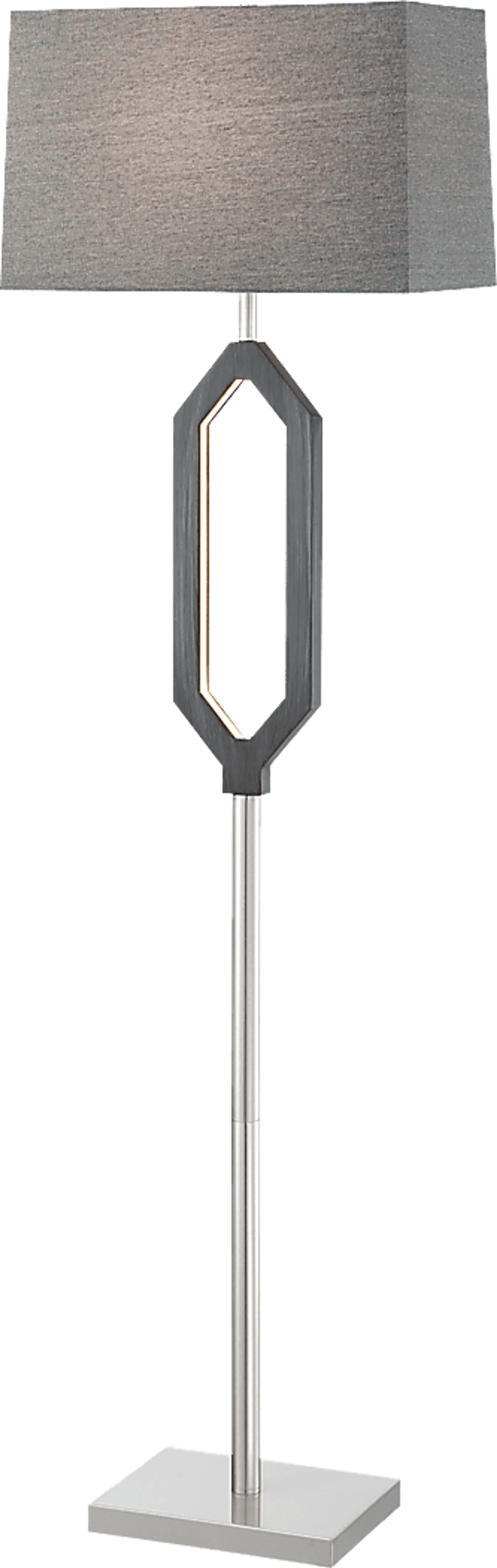 Creek Stone Gray Floor Lamp - Image 1