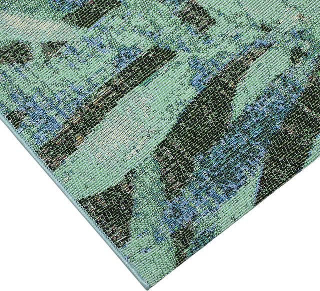Creekani Blue 6'8 x 9'4 Indoor/Outdoor Rug - Thumbnail - Image 3