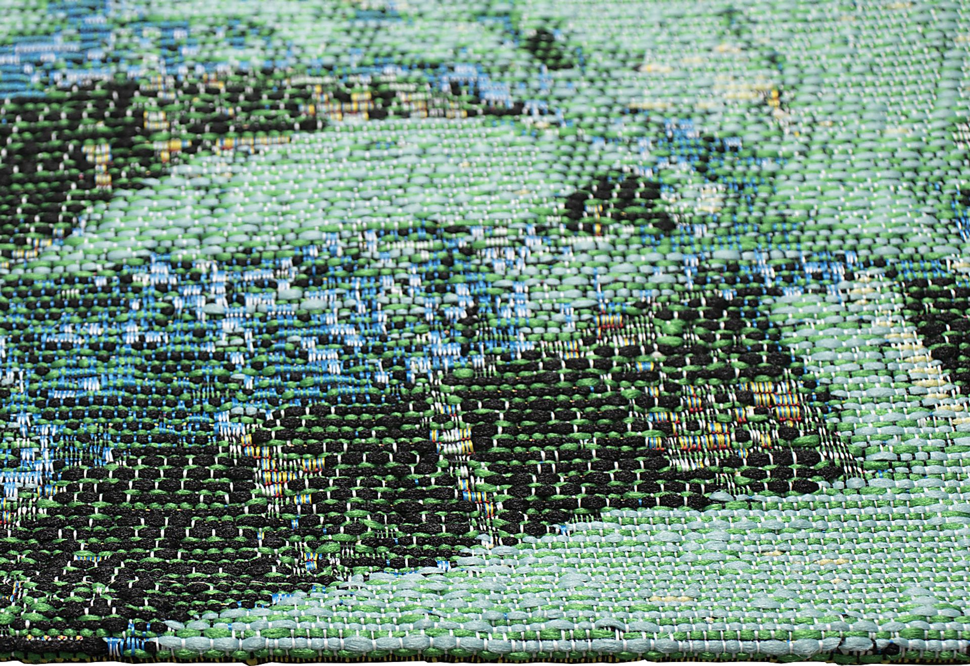 Creekani Blue 6'8 x 9'4 Indoor/Outdoor Rug - Image 5