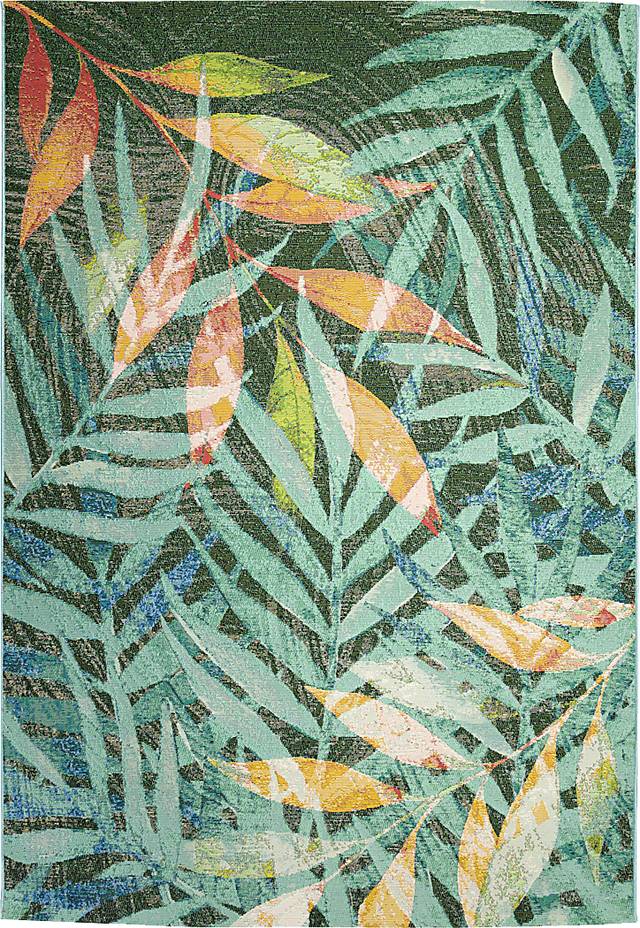 Creekani Blue 6'8 x 9'4 Indoor/Outdoor Rug - Thumbnail - Image 1