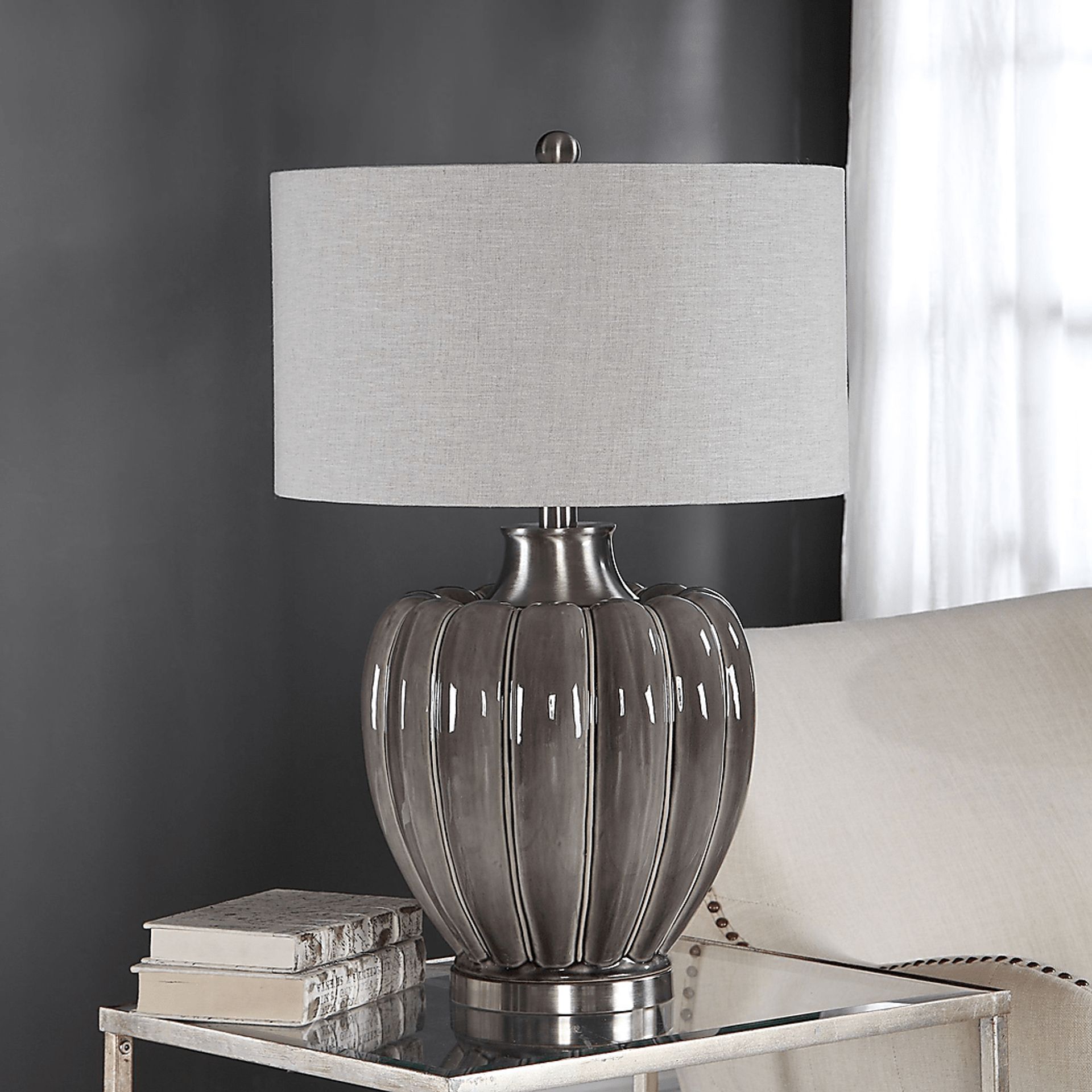 Creekbed Gray Lamp - Image 3