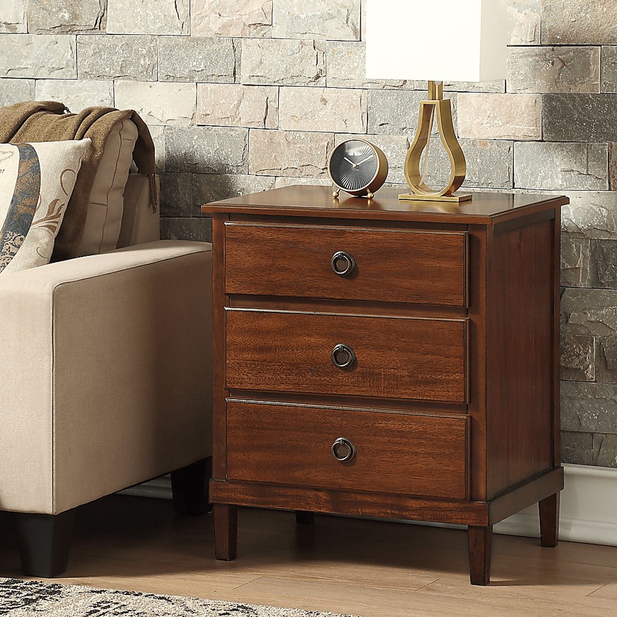 Creekbend Brown Dark Wood End Table | Rooms to Go