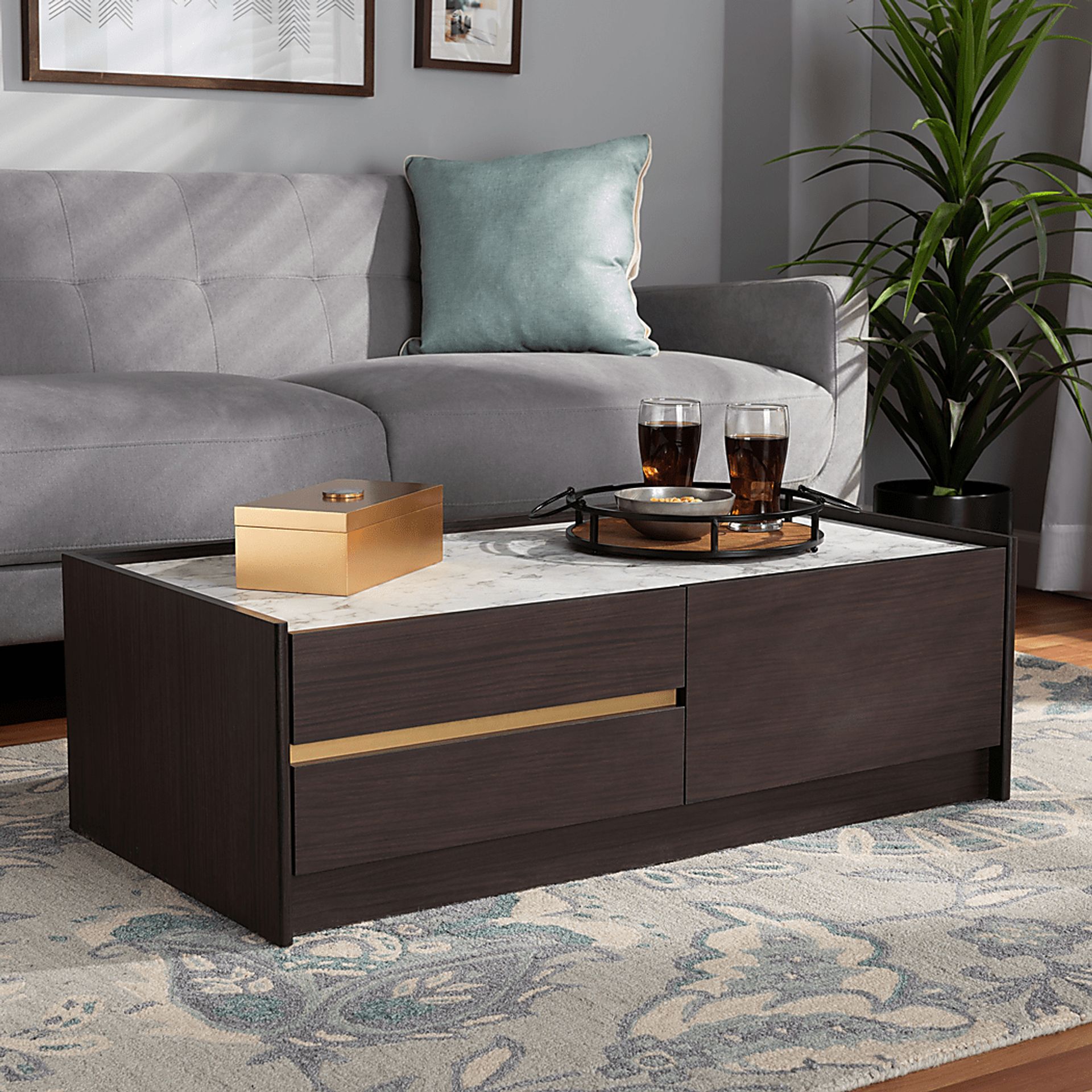 Creeksay Brown Cocktail Table - Image 9