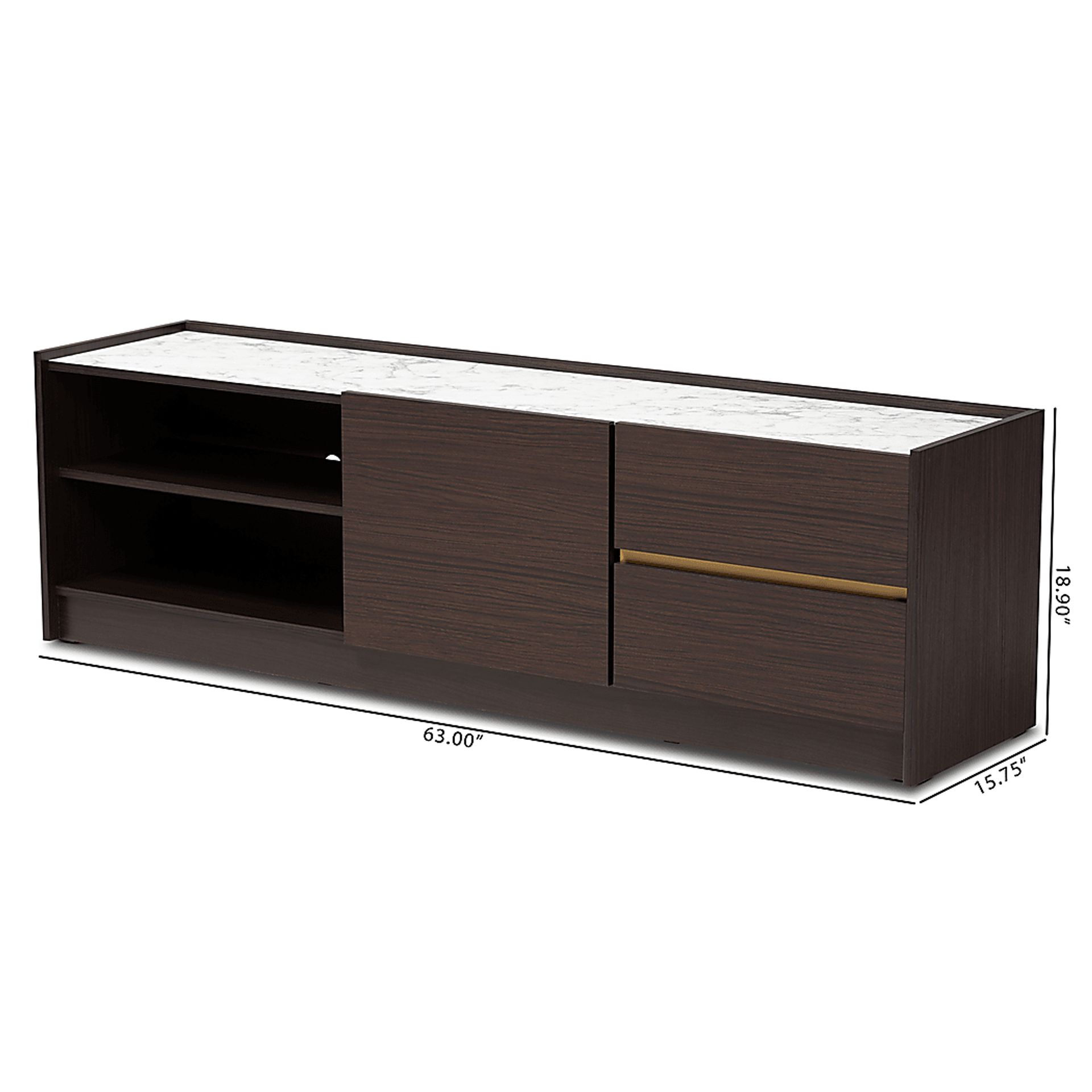 Creeksay Brown 63 in. Console - Image 9