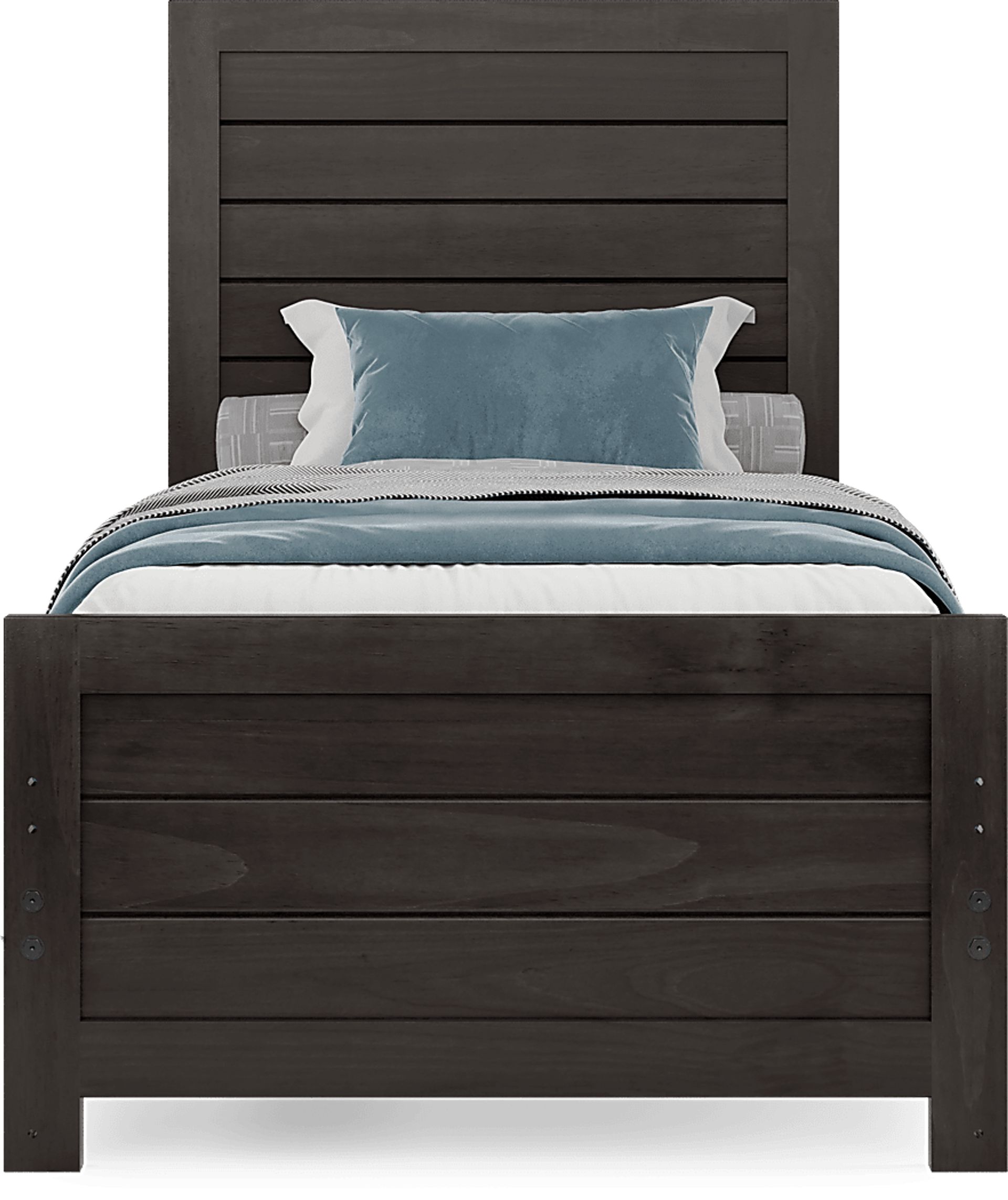Kids Creekside 2.0 Charcoal Twin Panel Bedroom - Image 3