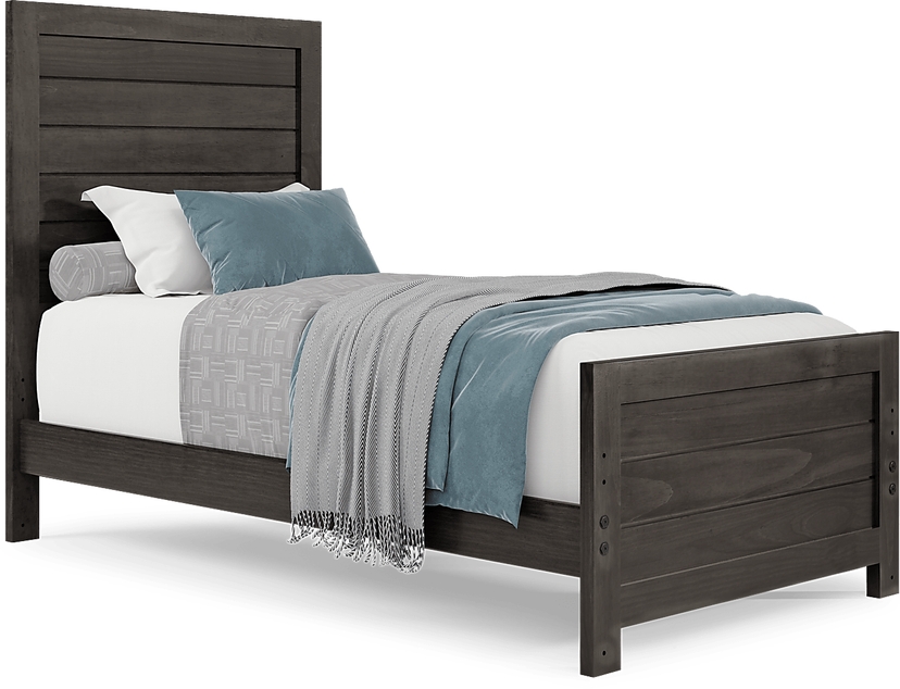 Kids Creekside 2.0 Charcoal Twin Panel Bed