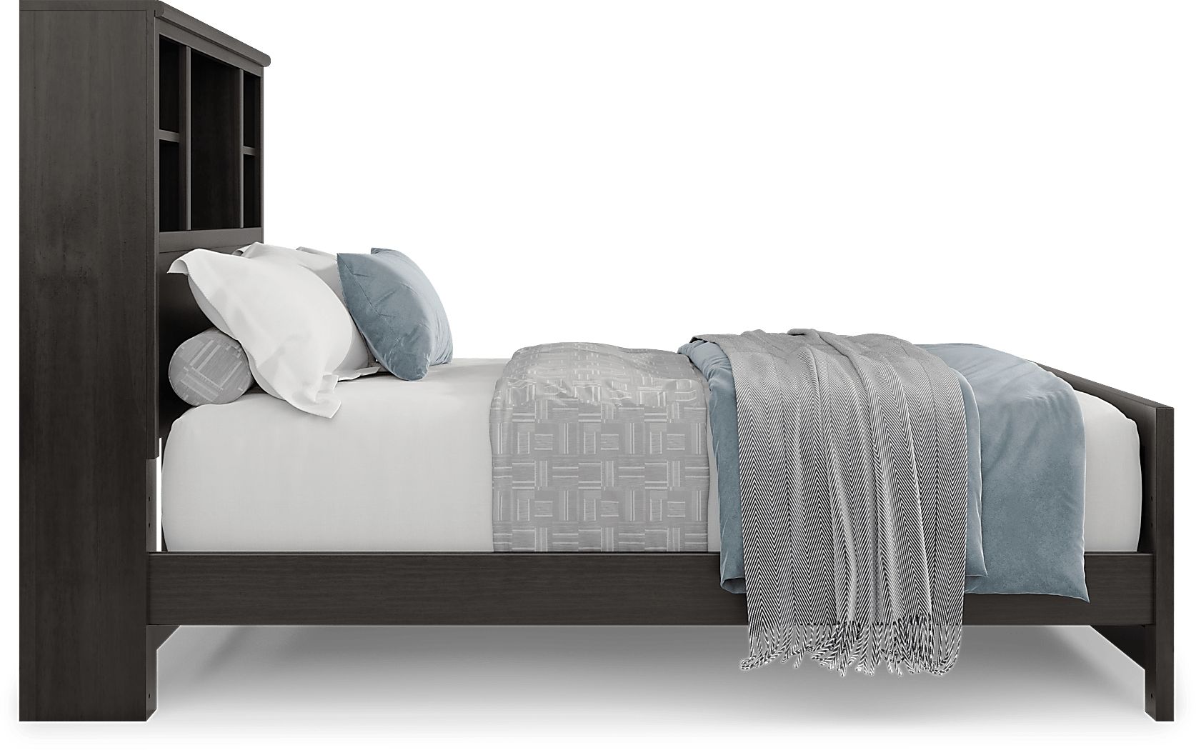 Kids Creekside 2.0 Charcoal Full Bookcase Bedroom - Thumbnail 3