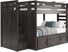 Kids Creekside 2.0 Charcoal Full/Full Step Bunk Bed with Storage Rail