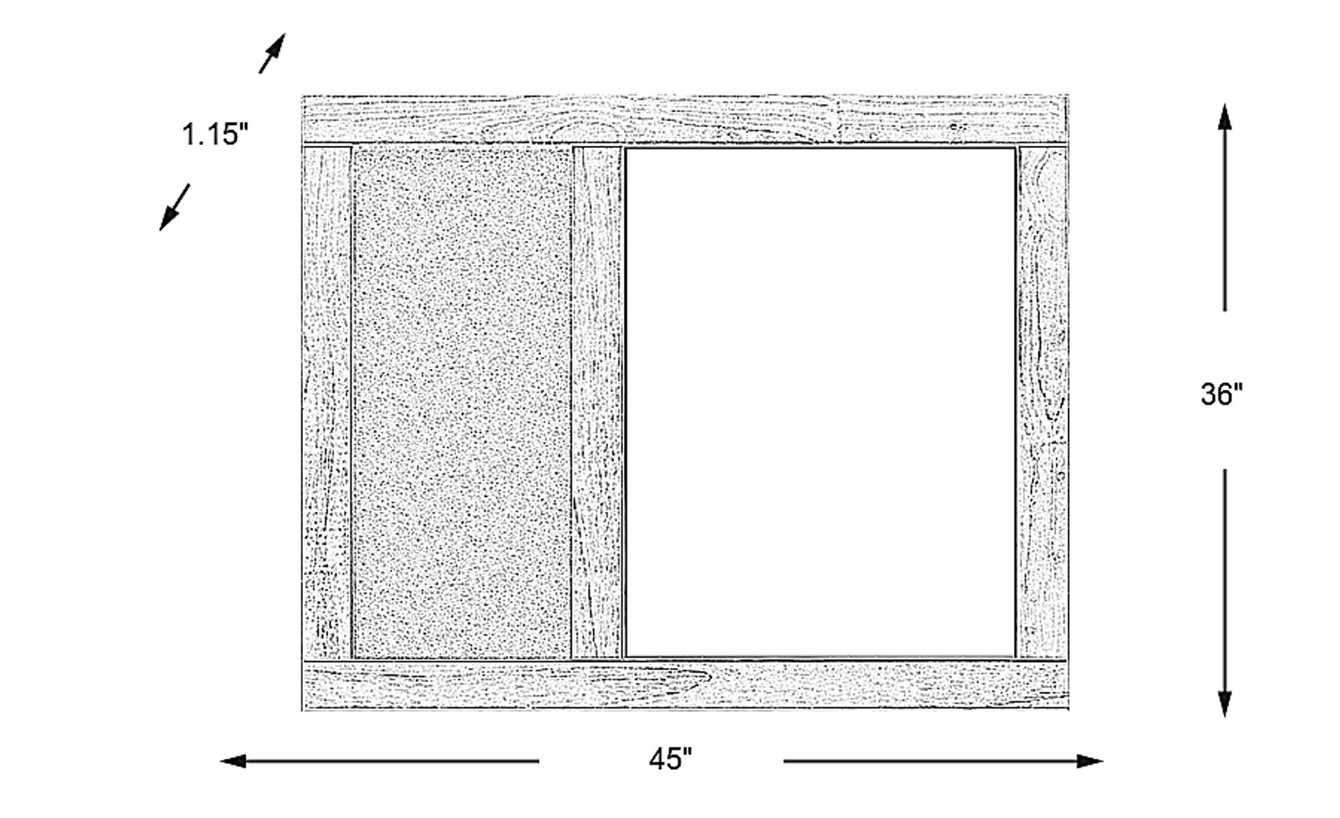 Dimension Image. Please refer to the Dimension Tab on this page for dimension details.