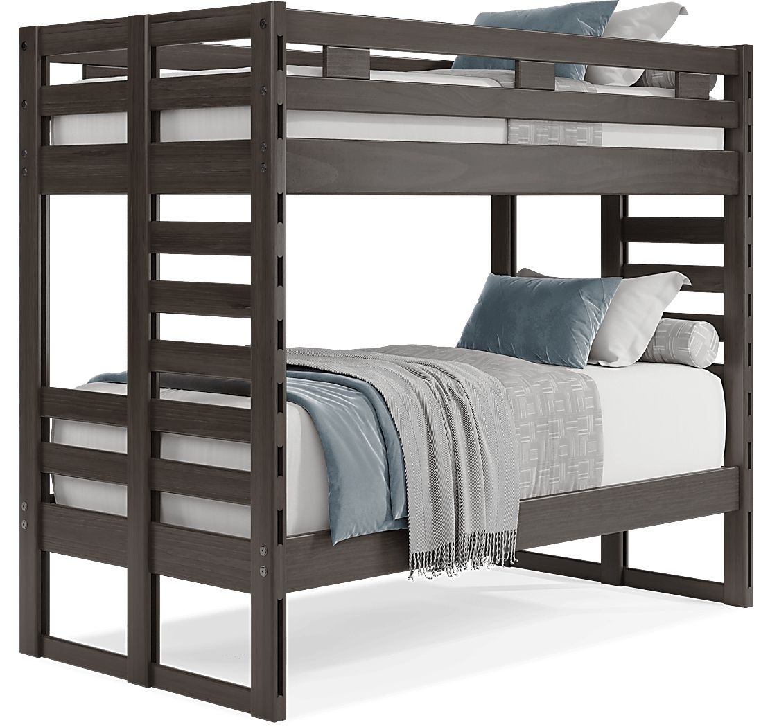Kids Creekside 2.0 Charcoal Twin/Twin Bunk Bed