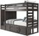 Kids Creekside 2.0 Charcoal Twin/Twin Step Bunk Bed with Storage Rail