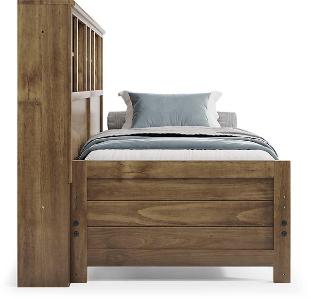Kids Creekside 2.0 Chestnut Twin Bookcase Wall Bed - Thumbnail - Image 3