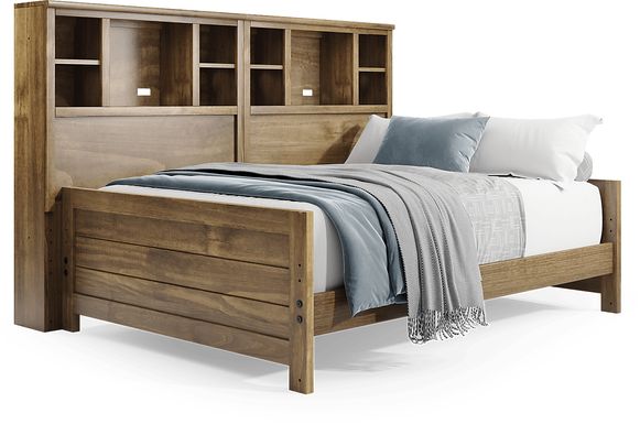 Creekside 2.0 Chestnut 5 Pc Full Bookcase Wall Bed