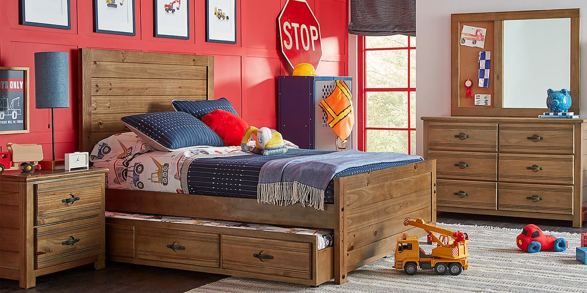 Creekside 5 Pc Chestnut Dark Wood Full Bedroom Set - Rooms To Go