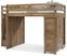 Kids Creekside 2.0 Chestnut Full Step Loft with Loft Chest and Bookcase