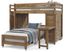 Kids Creekside 2.0 Chestnut Full/Twin Step Loft with Loft Chest, Bookcase and Desk Attachment