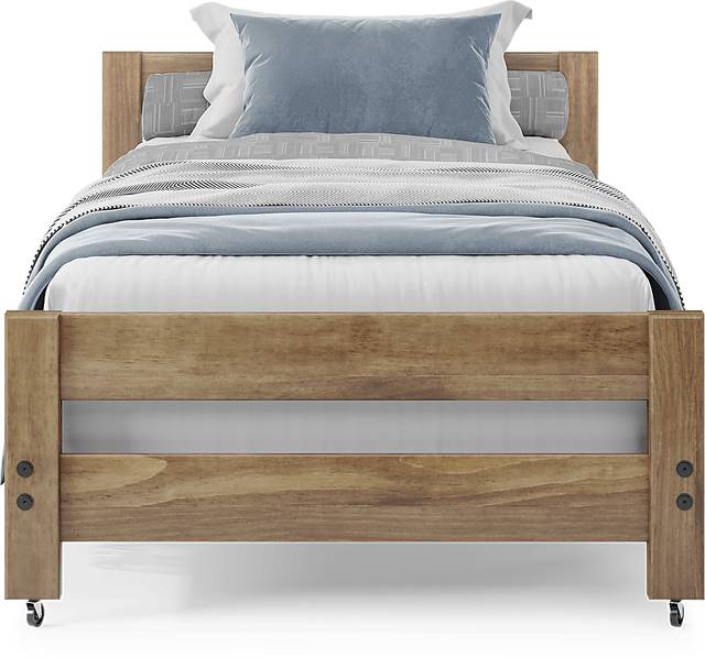 Creekside 2.0 Chestnut Twin Caster Bed - Thumbnail - Image 2