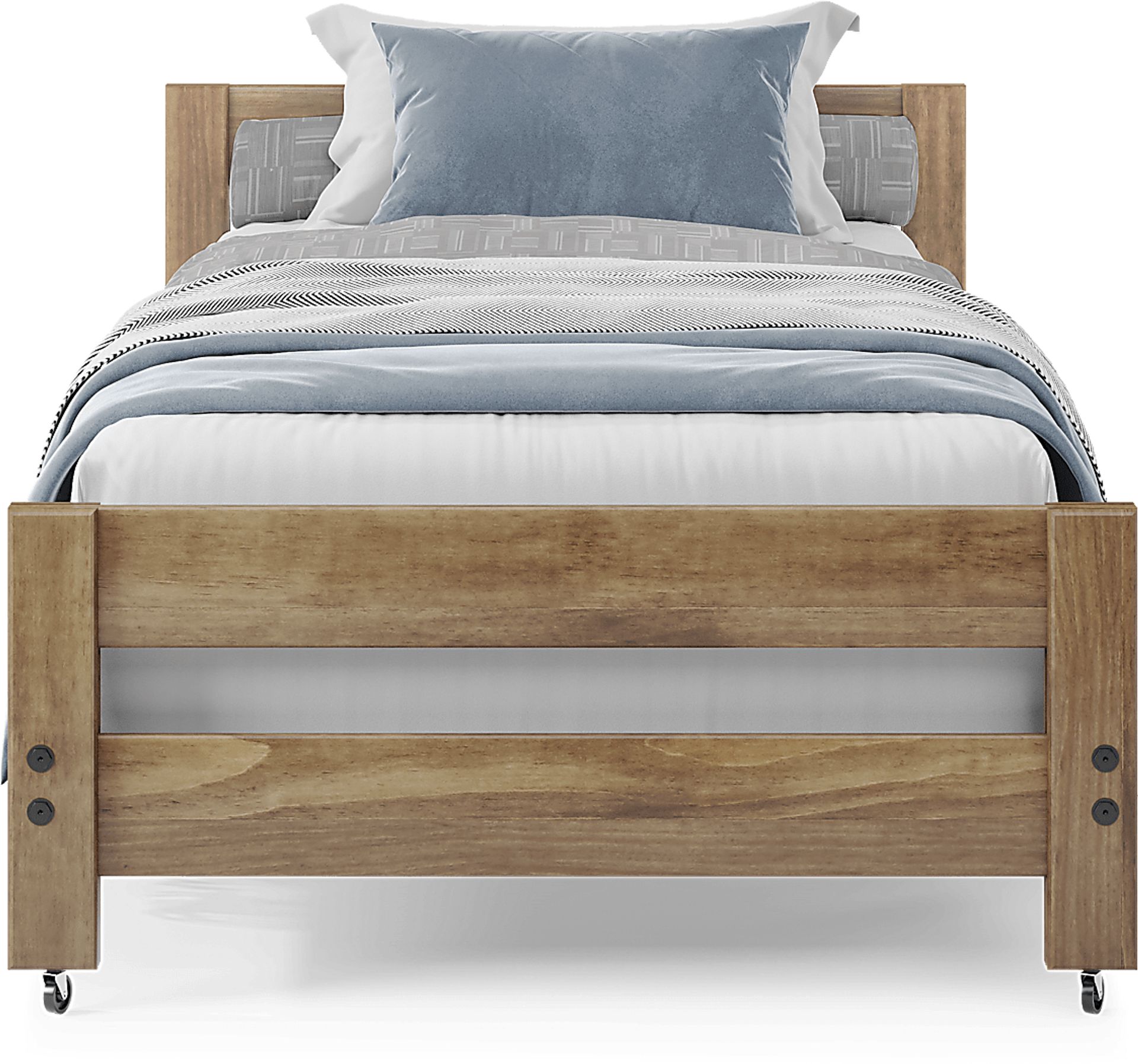 Creekside 2.0 Chestnut Twin Caster Bed - Image 2