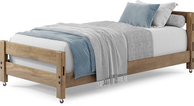 Creekside 2.0 Chestnut Twin Caster Bed - Thumbnail - Image 3