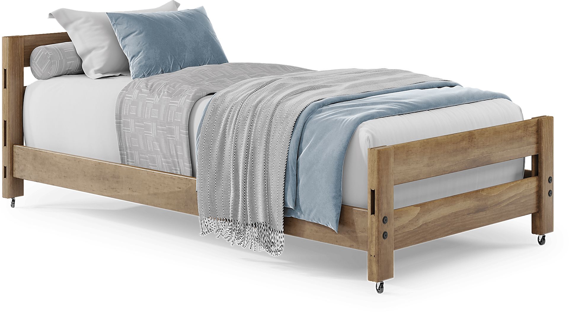 Creekside 2.0 Chestnut Twin Caster Bed - Image 1