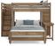 Kids Creekside 2.0 Chestnut Twin/Full Step Loft with Loft Chest and Desk Attachment