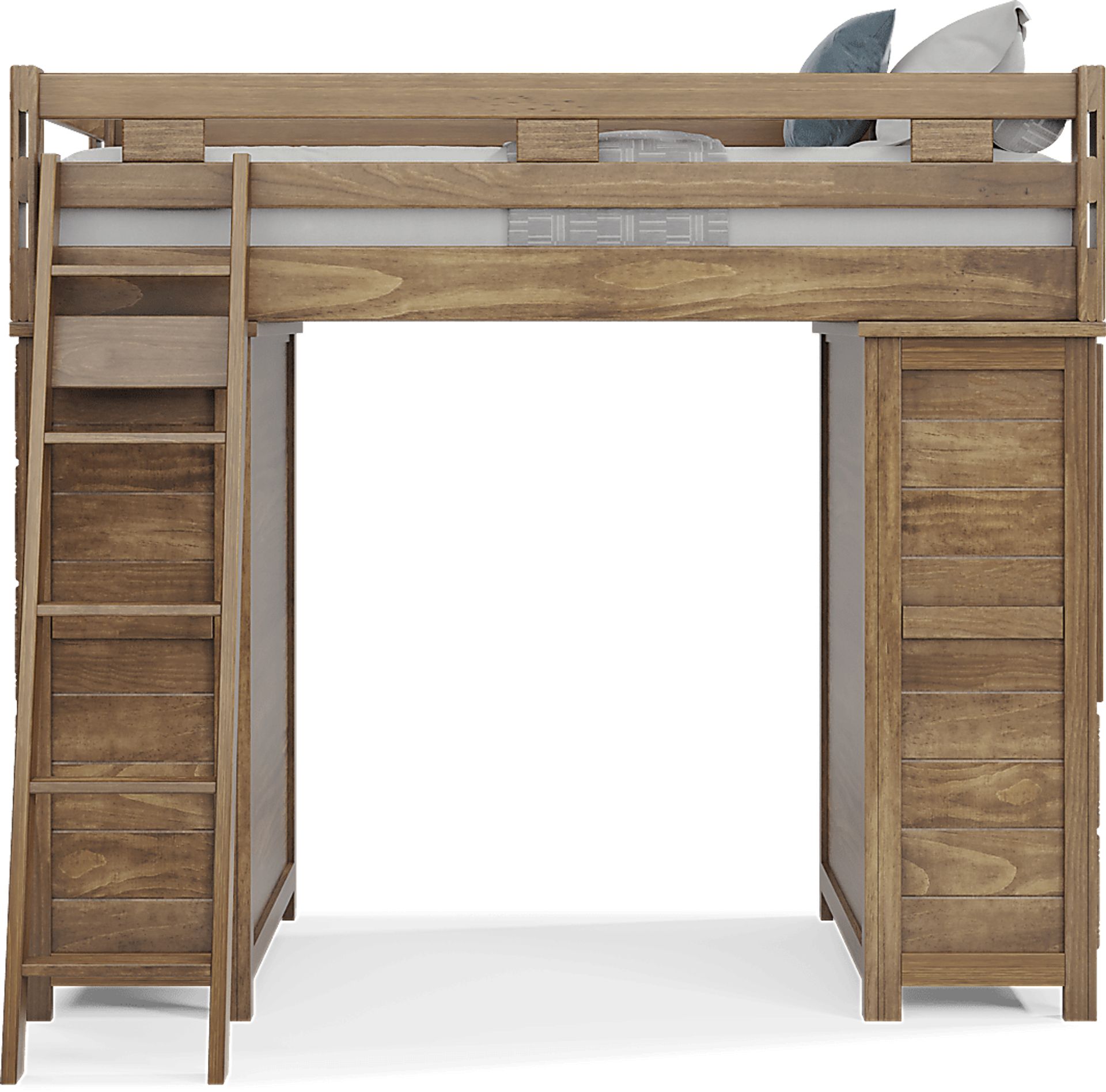 Kids Creekside 2.0 Chestnut Twin Loft with 2 Loft Chests - Image 2