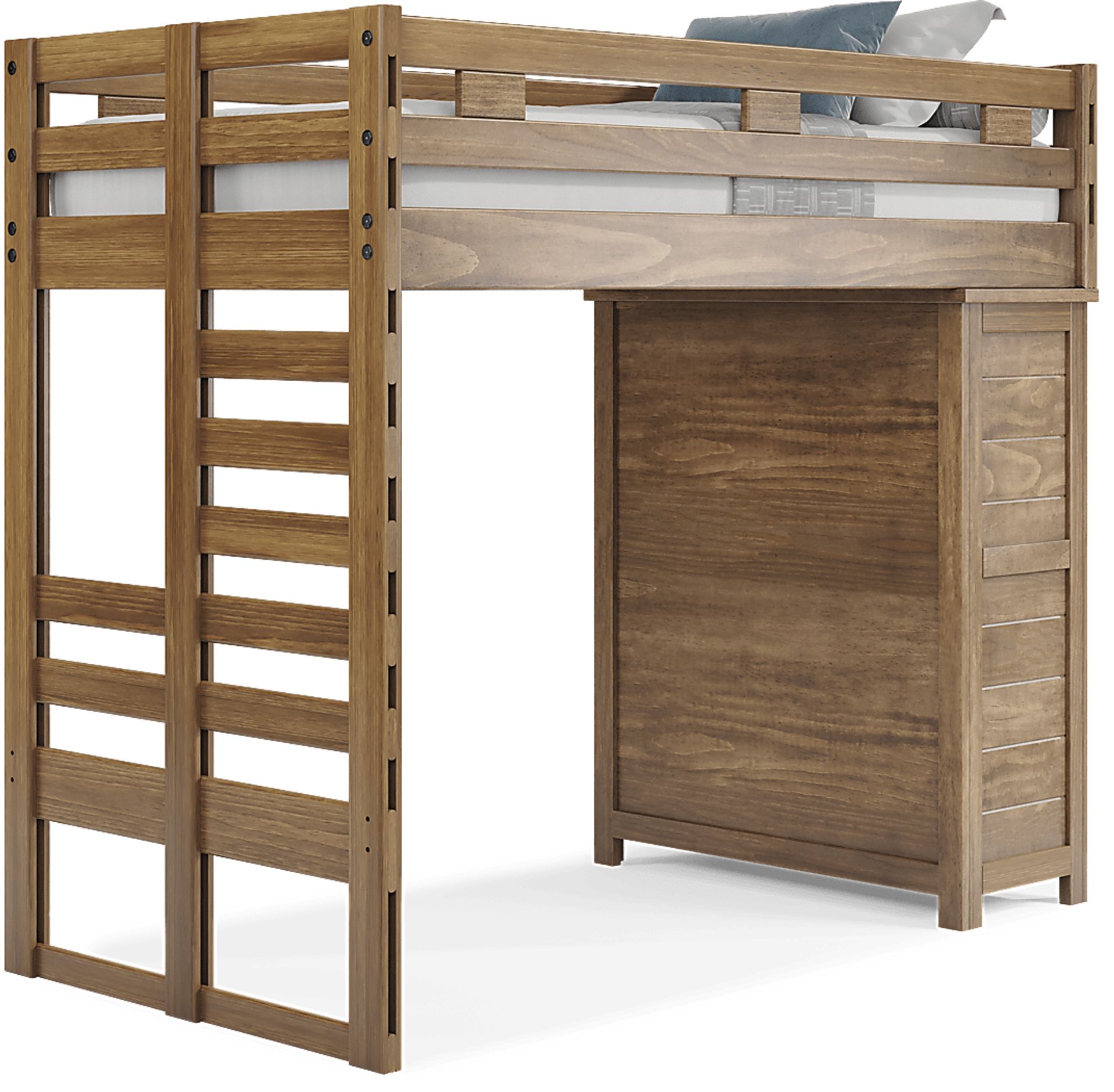 Kids Creekside 2.0 Chestnut Twin Loft with Chest - Image 4