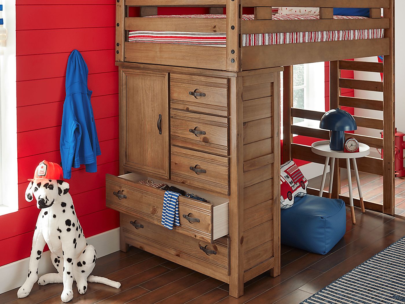 Creekside 2.0 Chestnut Twin Loft with Chest - Thumbnail 3