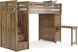 Kids Creekside 2.0 Chestnut Twin Step Loft with Loft Chest and Desk Attachment