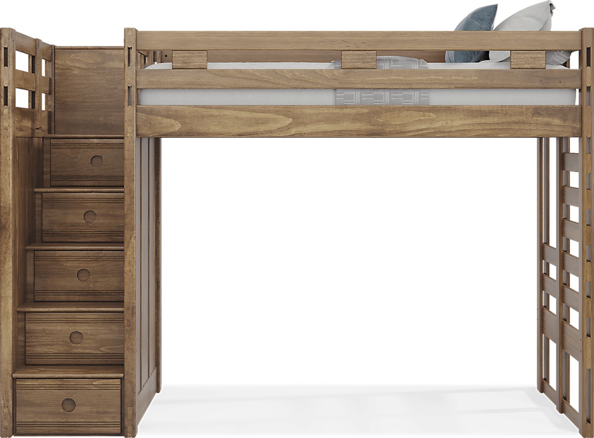 Kids Creekside 2.0 Chestnut Twin Step Loft - Image 2