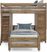 Kids Creekside 2.0 Chestnut Twin/Twin Loft with 2 Loft Chests