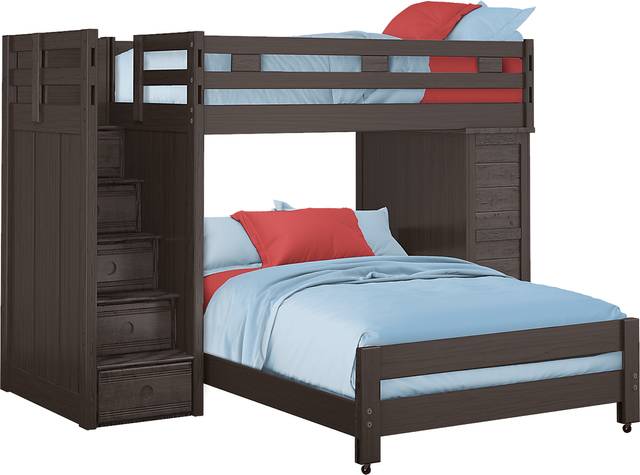 Creekside Charcoal Twin/Full Step Bunk with Chest - Thumbnail - Image 2