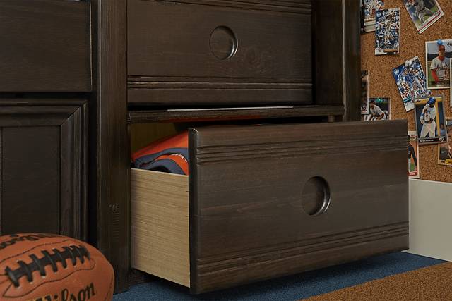 Creekside Charcoal Twin/Full Step Bunk with Chest - Thumbnail - Image 4