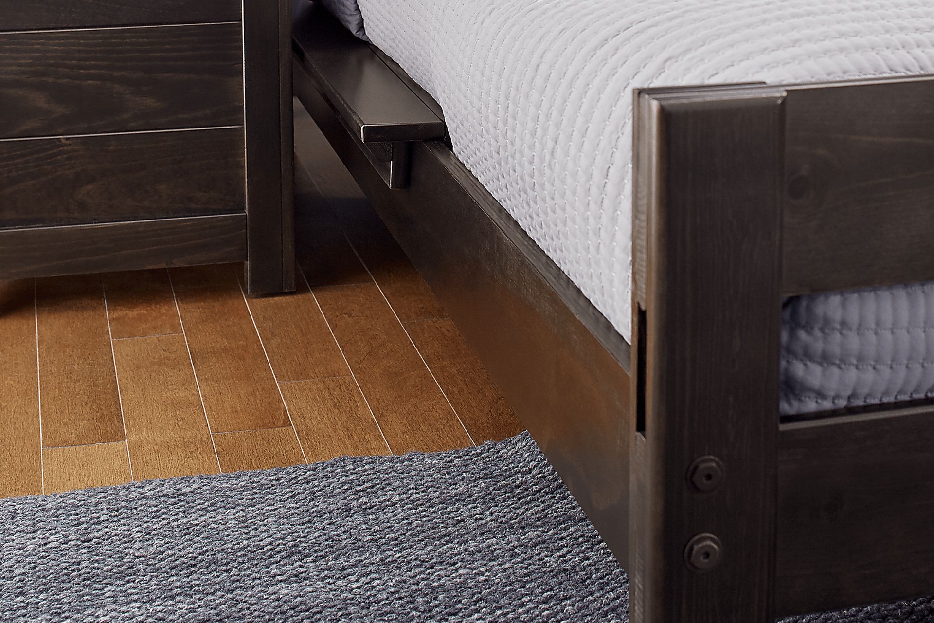 Creekside Charcoal Twin/Full Student Loft Bed with Chest - Image 4