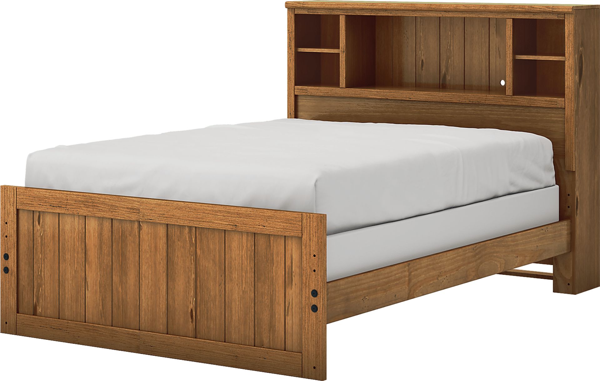 Creekside Chestnut 3 Pc Full Captain's Bookcase Bed - Image 2