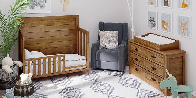Creekside Chestnut 6 Pc Nursery with Toddler & Conversion Rails - Thumbnail - Image 2
