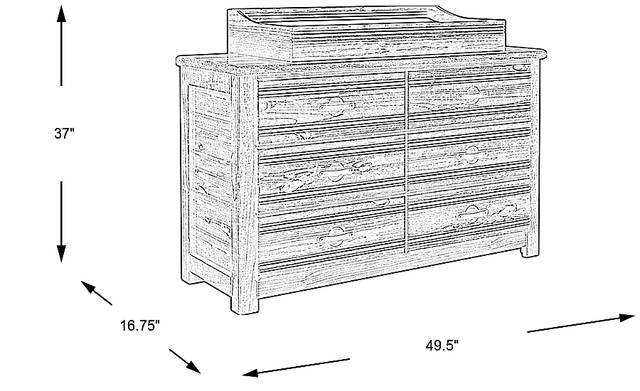 Dimension Image. Please refer to the Dimension Tab on this page for dimension details.