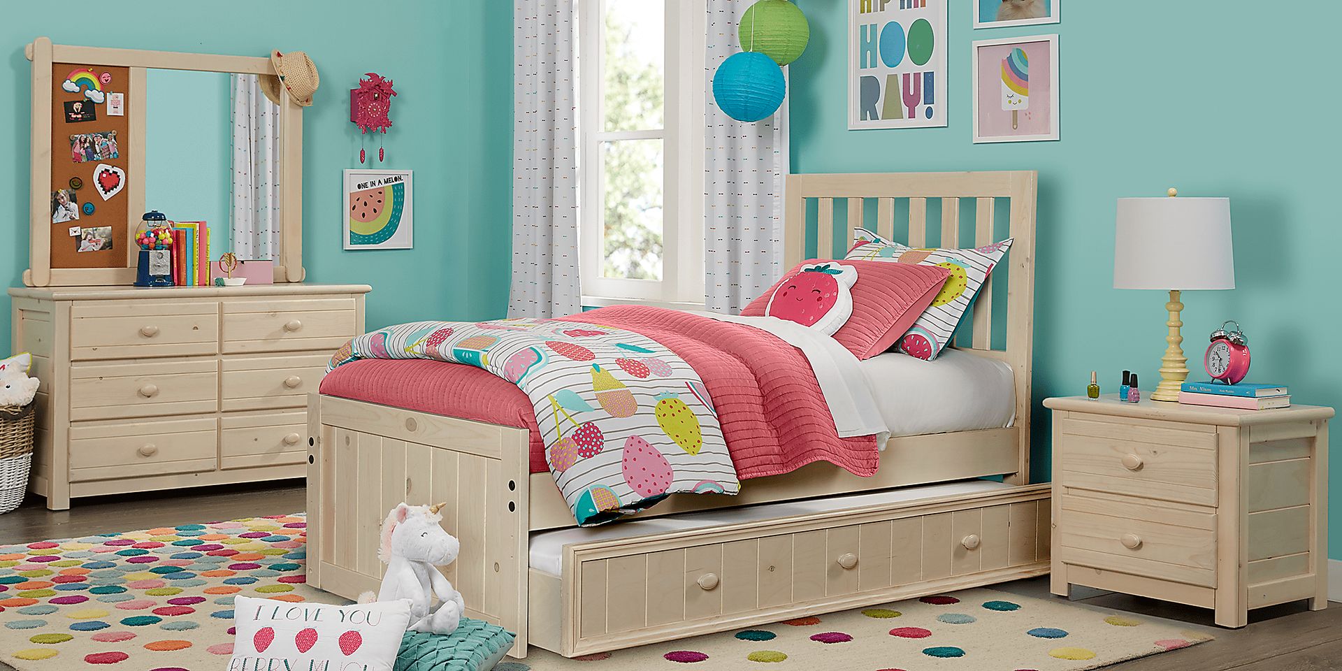 Creekside Stone Wash 5 Pc Full Slat Bedroom - Image 1