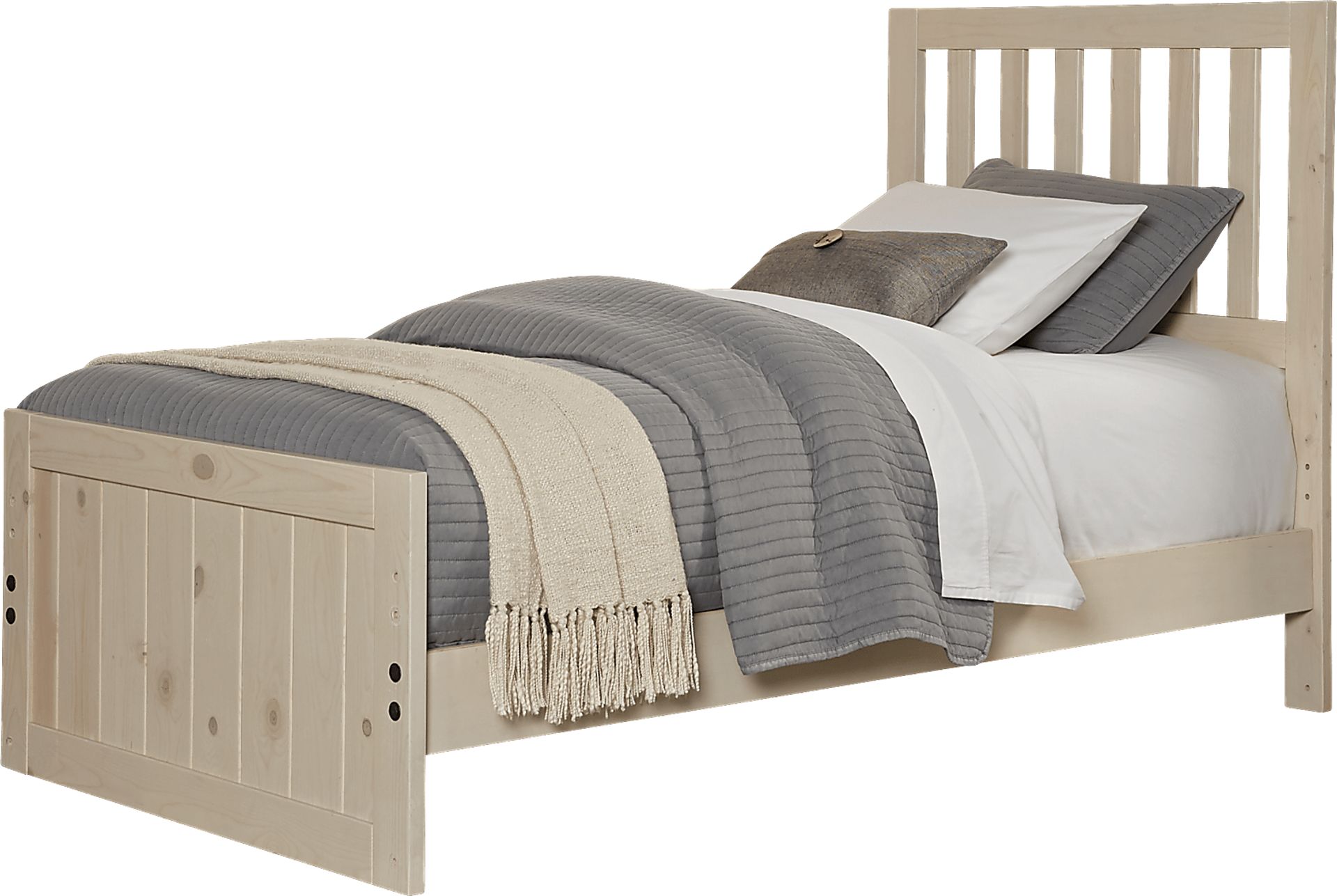 Creekside Stone Wash 3 Pc Twin Slat Bed - Image 1