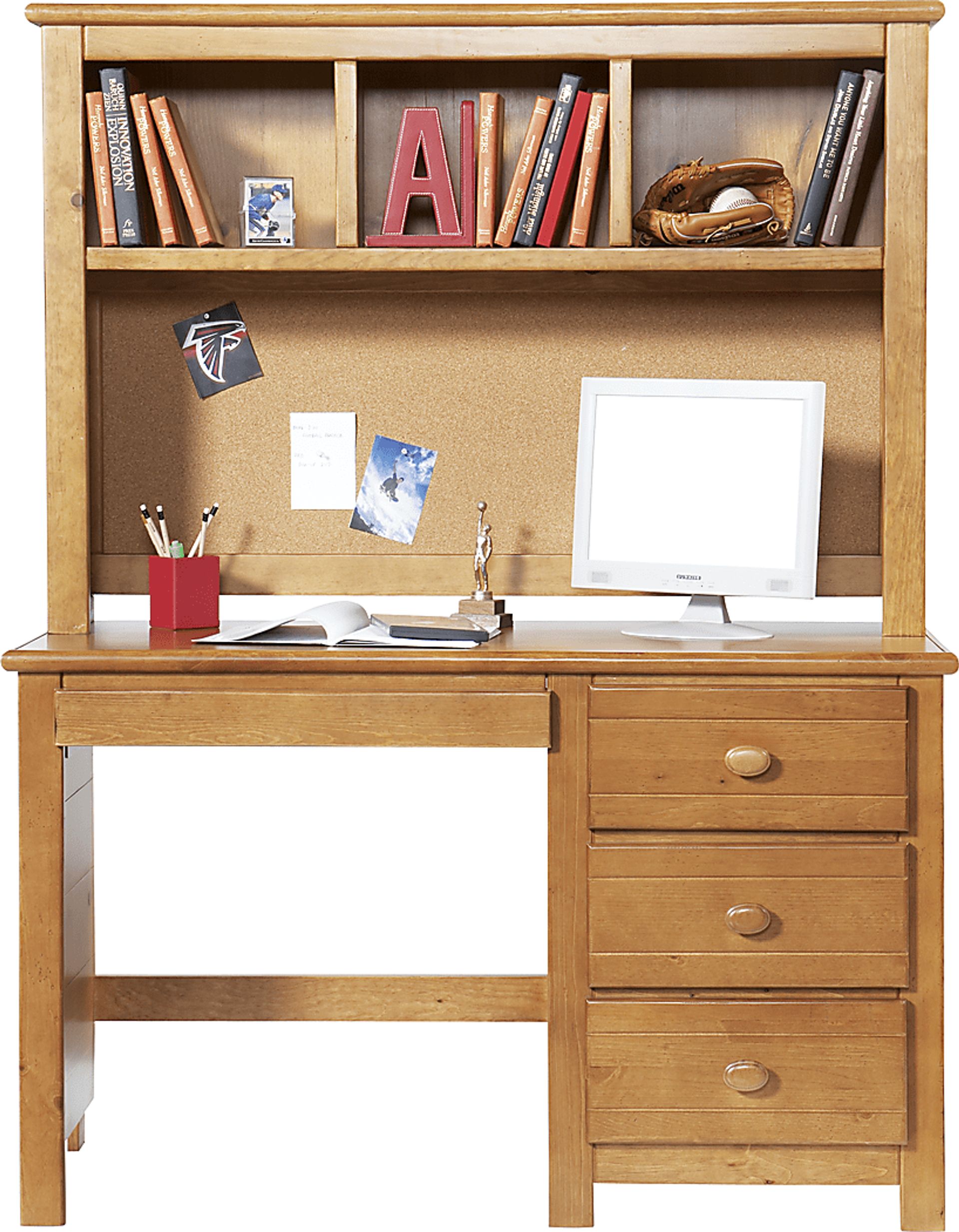 Creekside Taffy 2 Pc Computer Desk and Hutch - Image 1