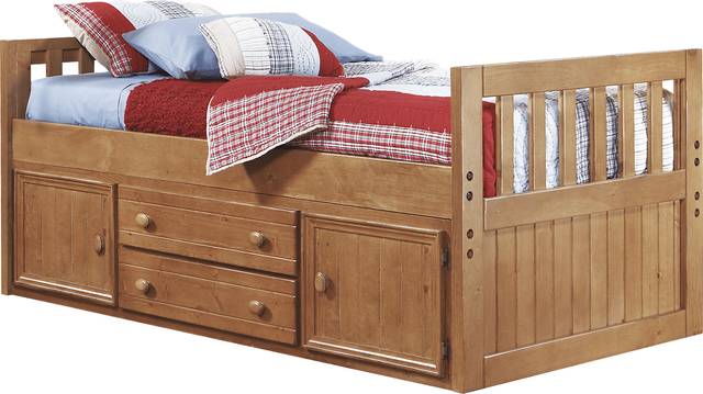 Creekside Taffy 3 Pc Twin Captain's Bed - Thumbnail - Image 1