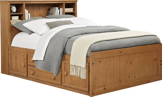 Creekside Taffy 5 Pc Twin Bookcase Captain's Bed - Thumbnail - Image 1