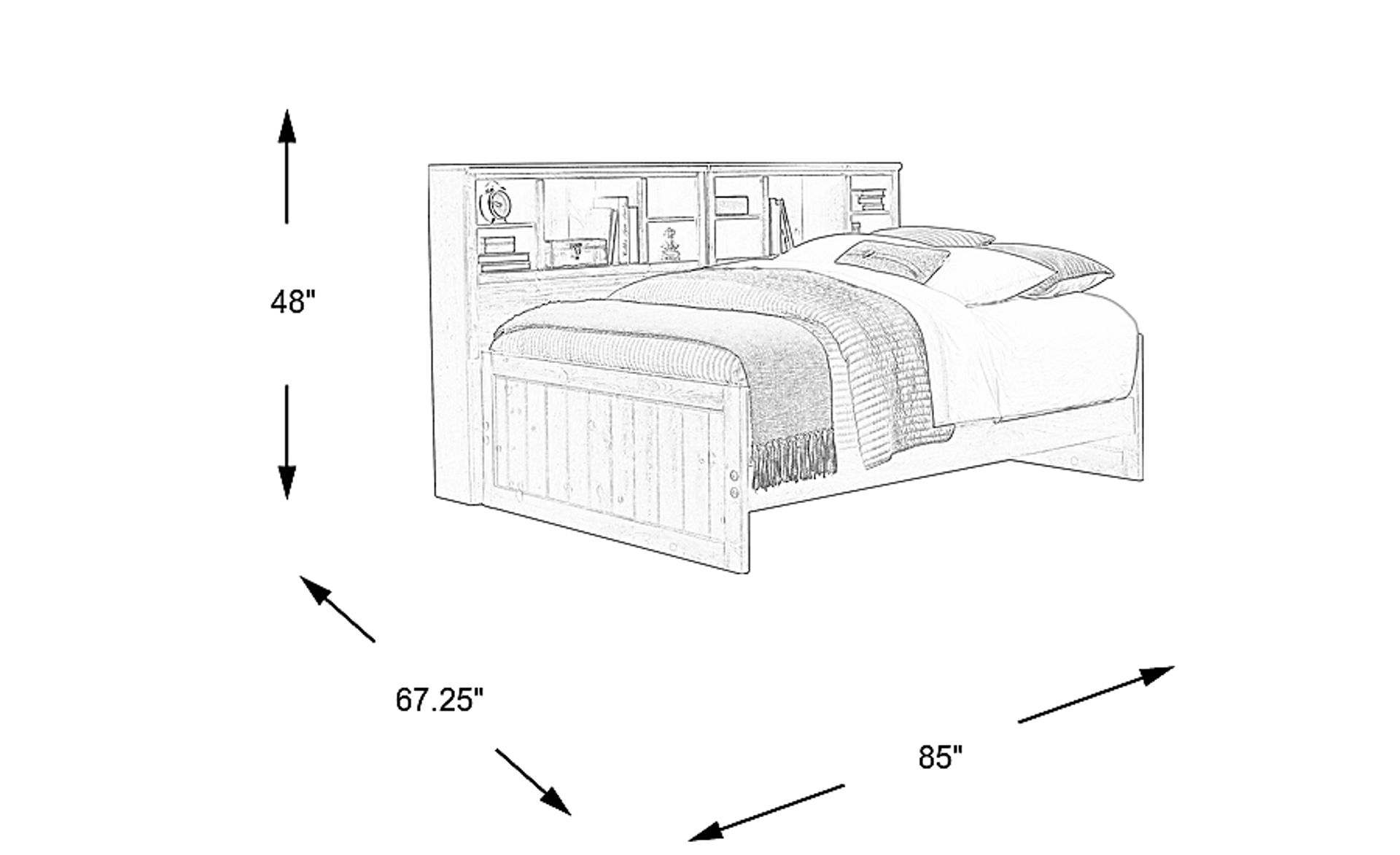 Dimension Image. Please refer to the Dimension Tab on this page for dimension details.