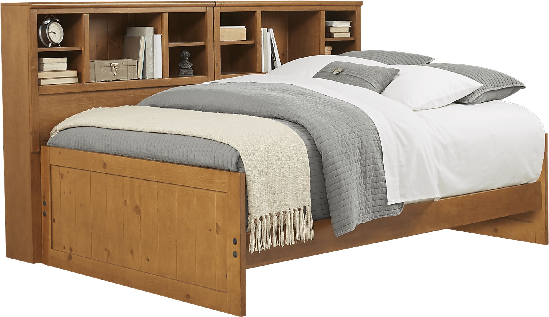 Creekside Taffy 6 Pc Full Bookcase Wall Bed - Image 1
