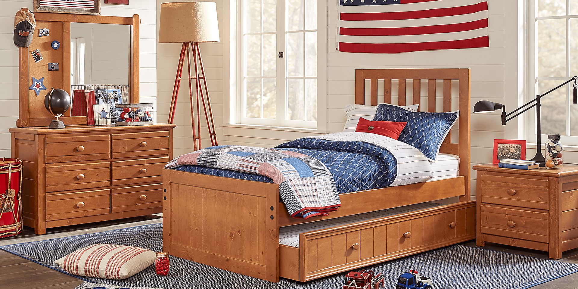 Creekside Taffy 6 Pc Full Slat Bedroom - Image 1
