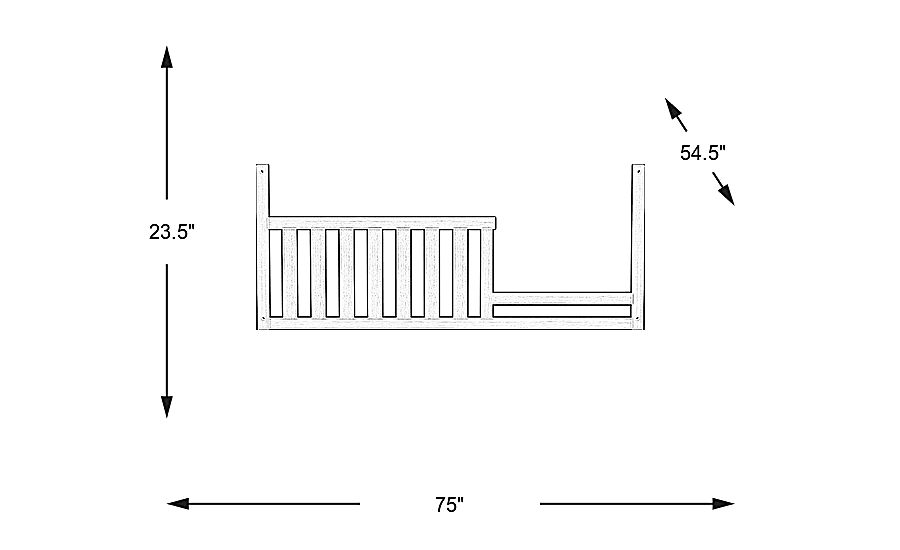 Creekside Taffy Toddler Rail Rooms To Go